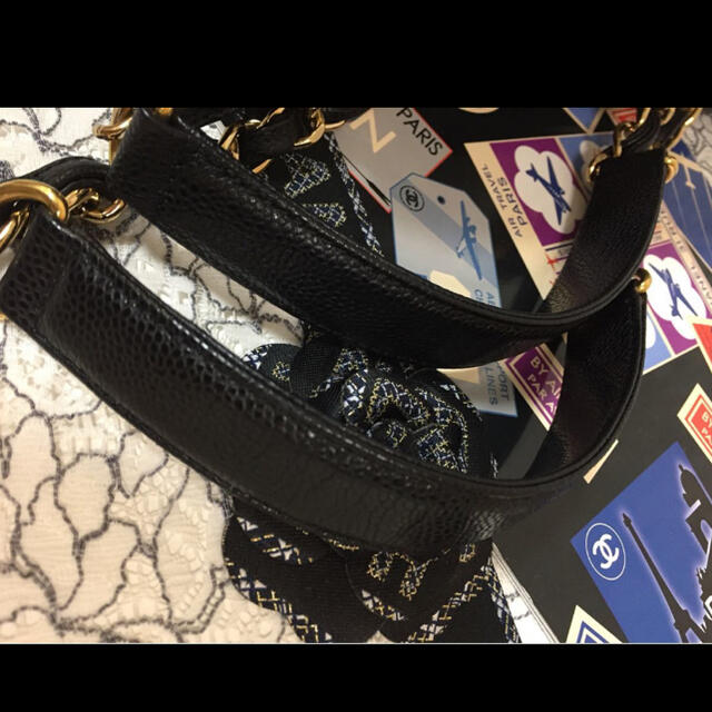 CHANEL(シャネル)のCHANEL 美品❣️キャビアスキン　チェーンショルダーデカココトート レディースのバッグ(ショルダーバッグ)の商品写真