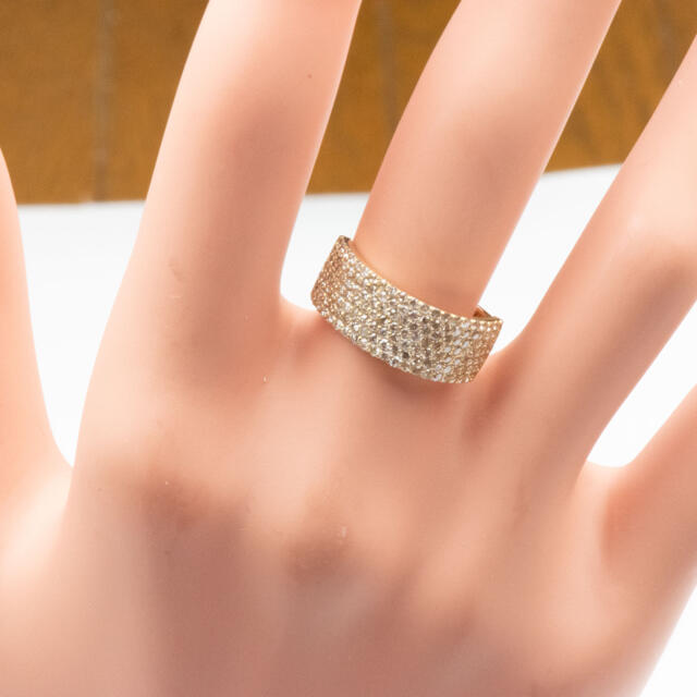 専用です K18 パヴェ 合計 1.00ct ダイヤモンド リング 11号