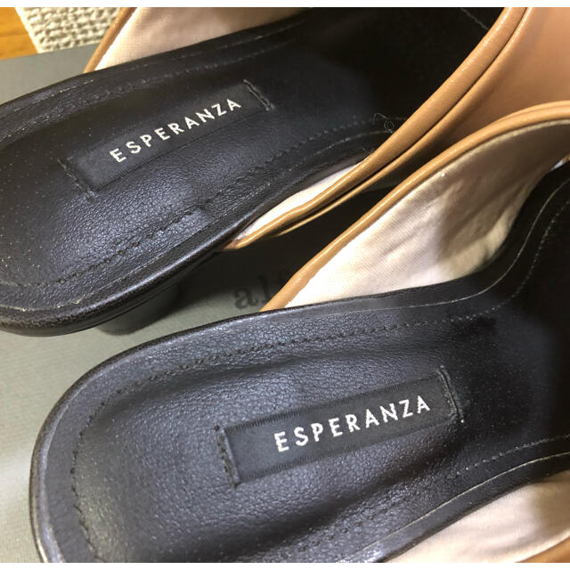 ESPERANZA(エスペランサ)のエスペランサ ESPERANZA リアルレザークロスベルトミュールサンダル 　 レディースの靴/シューズ(サンダル)の商品写真