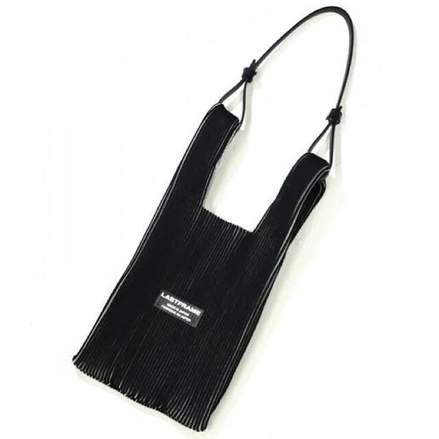 18cmマチLASTFRAME TWO TONE MARKET BAG（BLACK）