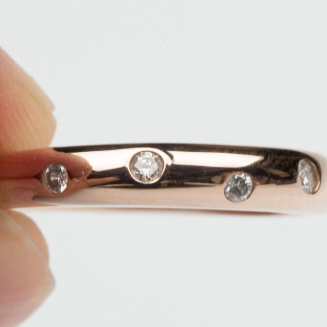 専用です　K18 ゴールド 合計 0.10ct ダイヤモンド リング 8号 レディースのアクセサリー(リング(指輪))の商品写真