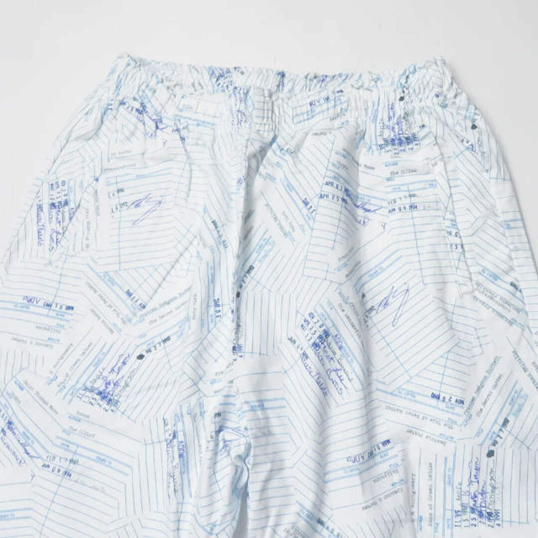 Niche. ニッチ 20SS 日本製 Facil Pants USA FABRIC イージーパンツ M ホワイト/ブルー 総柄 ボトムス【新古品】【中古】【Niche.】 メンズのパンツ(その他)の商品写真