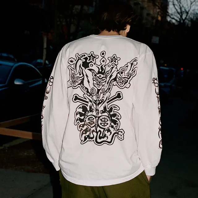 Supreme☆Clayton Patterson☆L/S Tee☆白☆XL 独特の上品 4320円引き