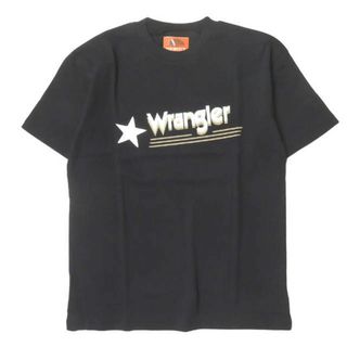 ラングラー(Wrangler)のWrangler x STA-WEST'S x EDIFICE ラングラー スターウエスト エディフィス 別注 25th Tシャツ ロゴプリントTシャツ 19071310010410 S ブラック 半袖 トップス【新古品】【中古】【Wrangler × STA-WEST'S x EDIFICE】(Tシャツ/カットソー(半袖/袖なし))