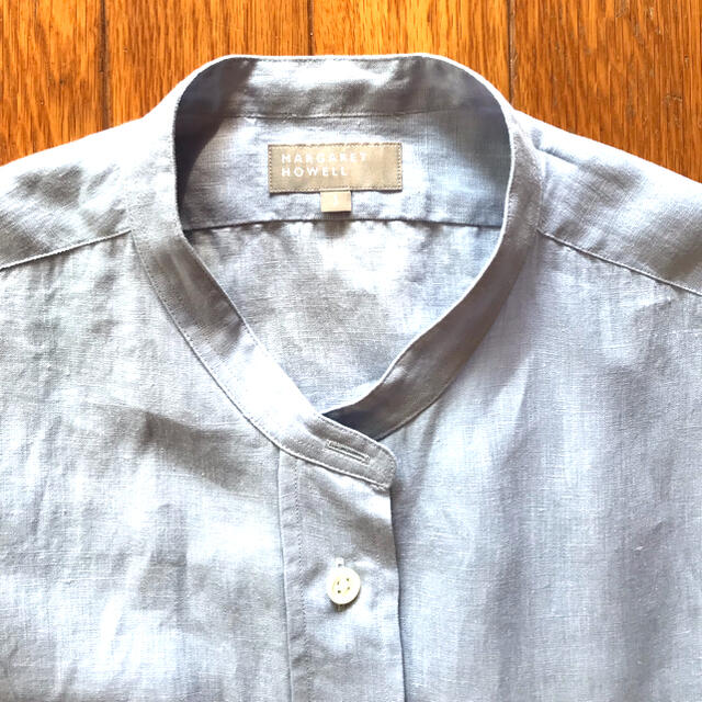 シャツ/ブラウス(長袖/七分)マーガレットハウエル   オーバーサイズシャツ　麻100%