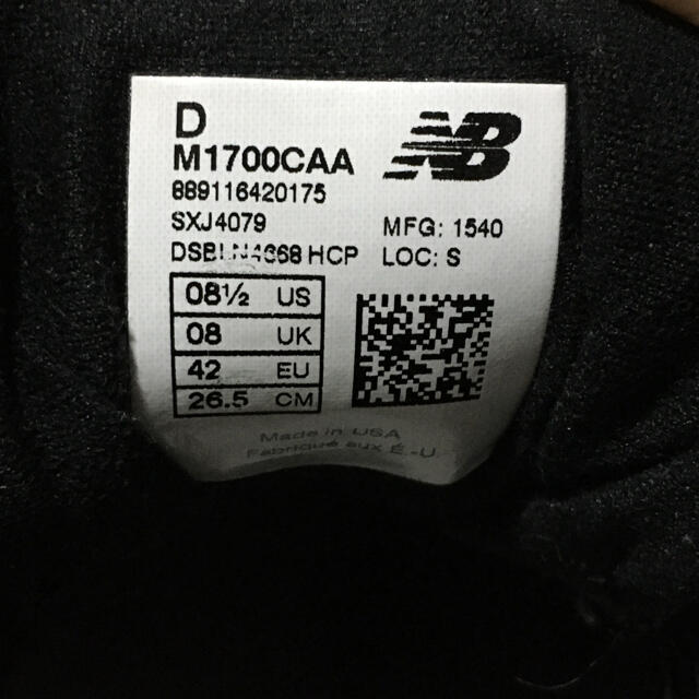 New Balance(ニューバランス)のNB  M1700CAA メンズの靴/シューズ(スニーカー)の商品写真