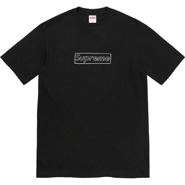 Supreme(シュプリーム)のsupreme KAWS Chalk Logo Tee black Large メンズのトップス(Tシャツ/カットソー(半袖/袖なし))の商品写真