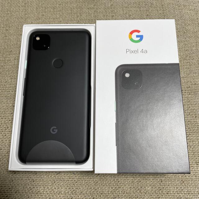 Google Pixel(グーグルピクセル)のGoogle pixel4a 128GB 黒　SIMフリー スマホ/家電/カメラのスマートフォン/携帯電話(スマートフォン本体)の商品写真