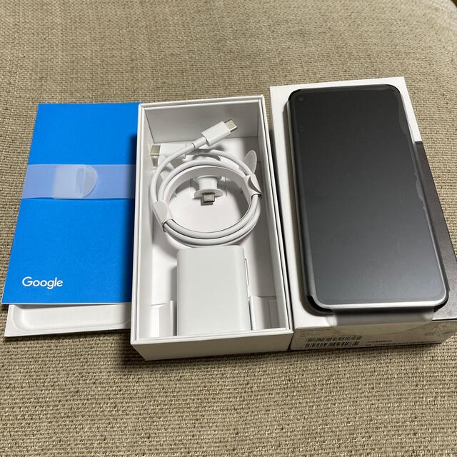 Google Pixel(グーグルピクセル)のGoogle pixel4a 128GB 黒　SIMフリー スマホ/家電/カメラのスマートフォン/携帯電話(スマートフォン本体)の商品写真