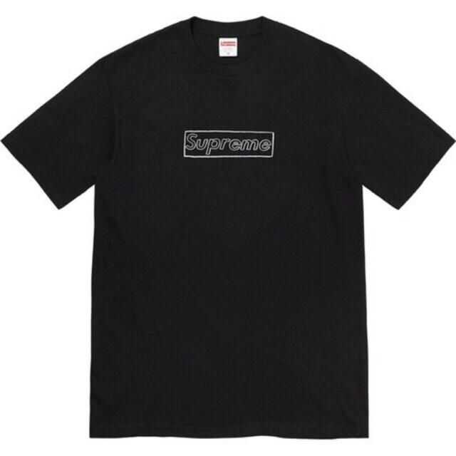 トップスSupreme kaws chalk logo tee XL black 新品