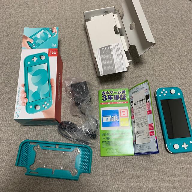 ゲームソフトゲーム機本体Nintendo Switch  Lite ターコイズ　カバー付き