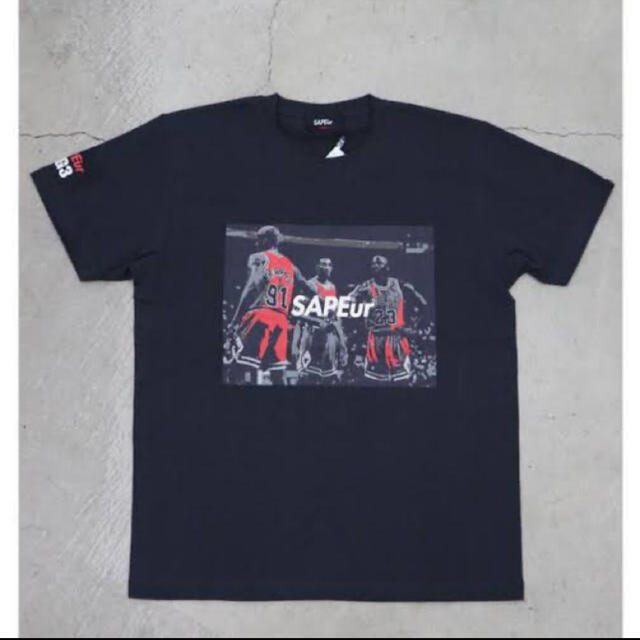 SAPEur サプール BIG3 Tシャツ Black 黒 ブラック XLサイズ