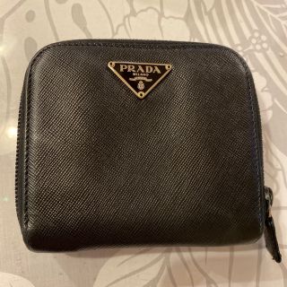 プラダ(PRADA)の◆PRADA◆ 二つ折り財布　ブラック　レザー(財布)