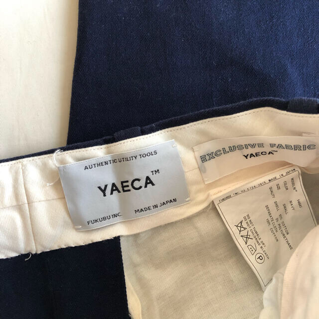 YAECA(ヤエカ)のYAECA ヤエカ　スラックス ネイビー パンツ レディースのパンツ(チノパン)の商品写真