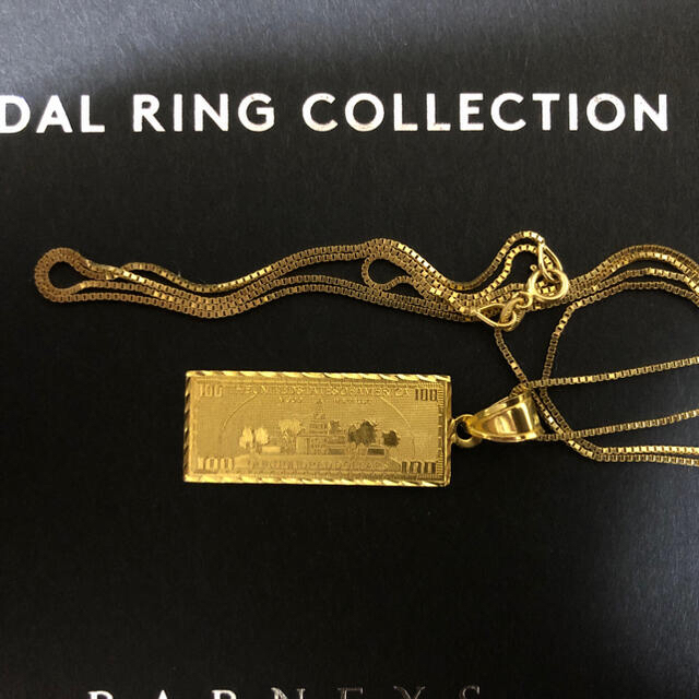 Supreme 100 dollar bill gold pendantの通販 by Door.+｜シュプリームならラクマ - 正規品シュプリーム 超激安低価