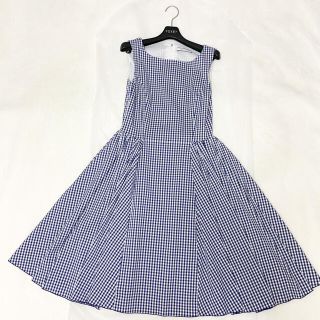 送料無料/プレゼント付♪ フォクシー人気ギンガムチェックフィット