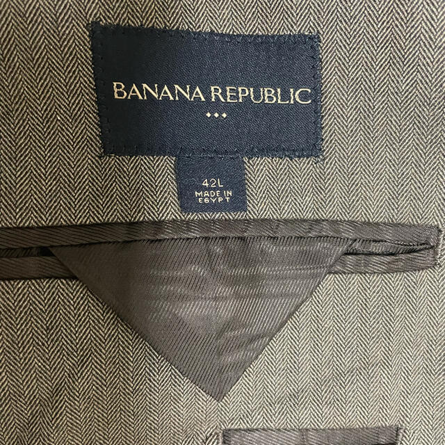 Banana Republic(バナナリパブリック)のBanana republic  シングルジャケット サイドベンツ ヘリンボーン メンズのジャケット/アウター(テーラードジャケット)の商品写真