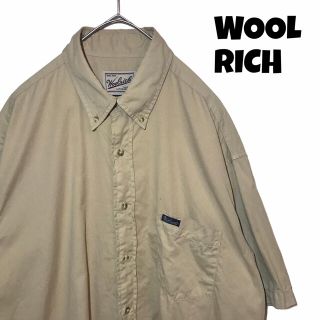 ウールリッチ(WOOLRICH)の【人気カラー】ウールリッチ Wool rich シャツ 半袖 L ベージュ BD(シャツ)