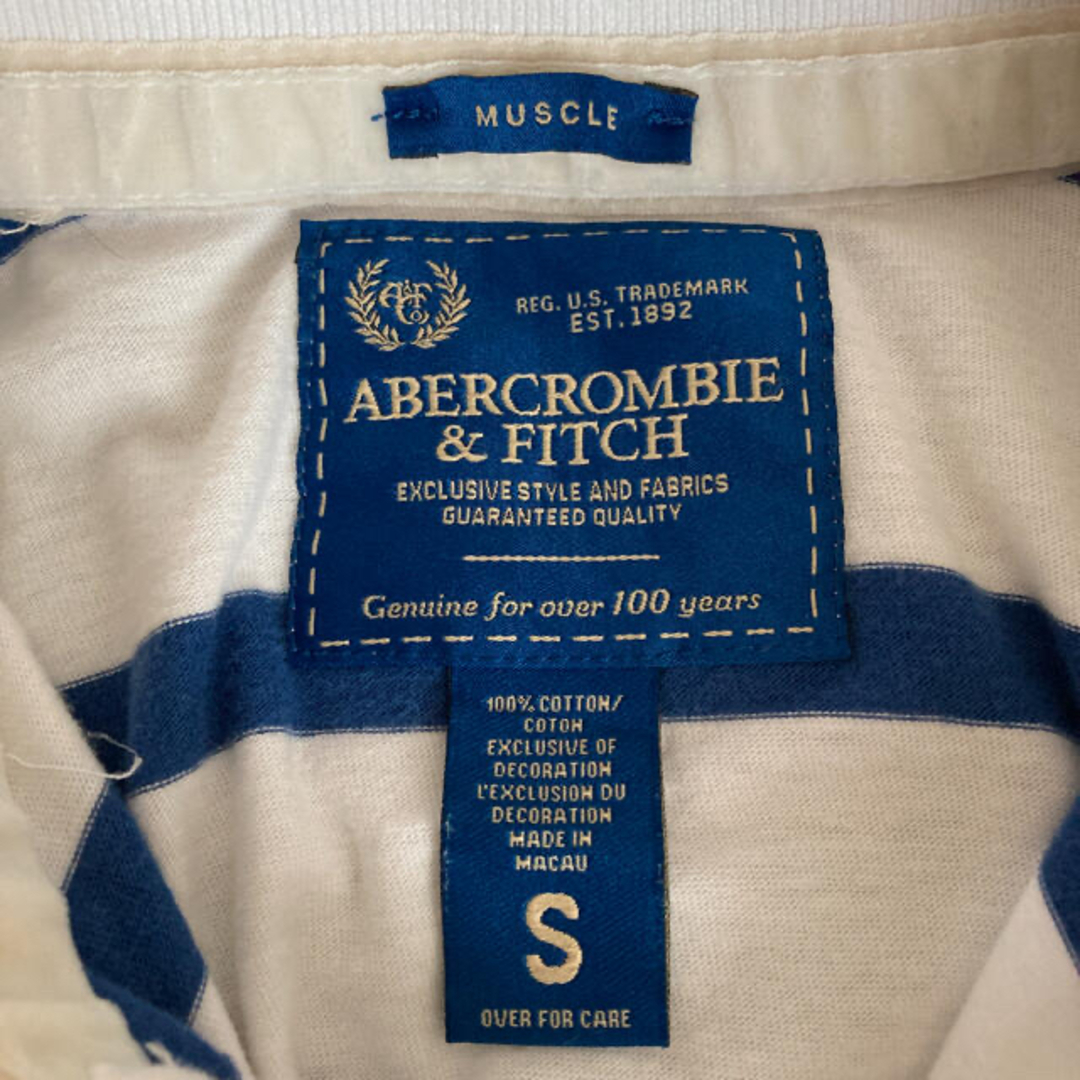 Abercrombie&Fitch(アバクロンビーアンドフィッチ)のABARCROMBIE&FITCH アバクロ ボーダー ポロシャツ メンズのトップス(ポロシャツ)の商品写真