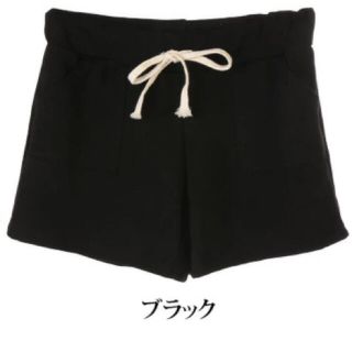 ショートパンツ スウェット XS〜Sサイズ 黒(ショートパンツ)