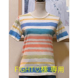 グラニフ(Design Tshirts Store graniph)のgraniph 水彩っぽいカラフルストライプのTシャツ(Tシャツ(半袖/袖なし))