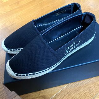 サンローラン(Saint Laurent)の【美品】サンローラン　エンブロイダリーエスパドリーユ(スリッポン/モカシン)