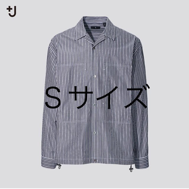 UNIQLO(ユニクロ)のスーピマコットンオーバーサイズシャツブルゾン　プラスJ メンズのジャケット/アウター(ブルゾン)の商品写真