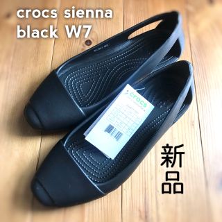 クロックス(crocs)のもか様専用★クロックス シエンナ 黒 W7(サンダル)