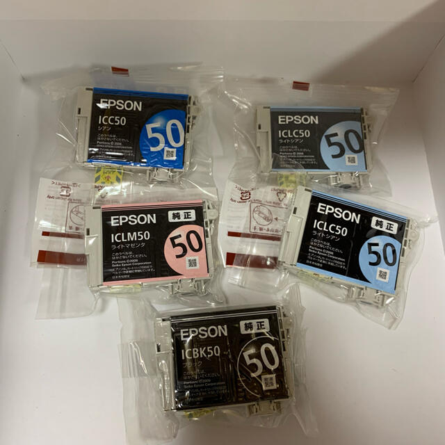 epson インク 50 純正　5個セット | フリマアプリ ラクマ