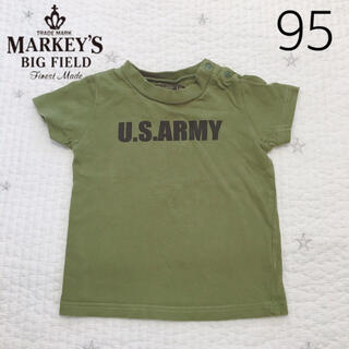 マーキーズ(MARKEY'S)のマーキーズ ロゴTシャツ カーキ 95cm(Ｔシャツ)