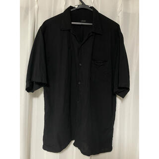 コモリ(COMOLI)のCOMOLI コモリ ベタシャン オープンカラー シャツ ブラック　3(シャツ)