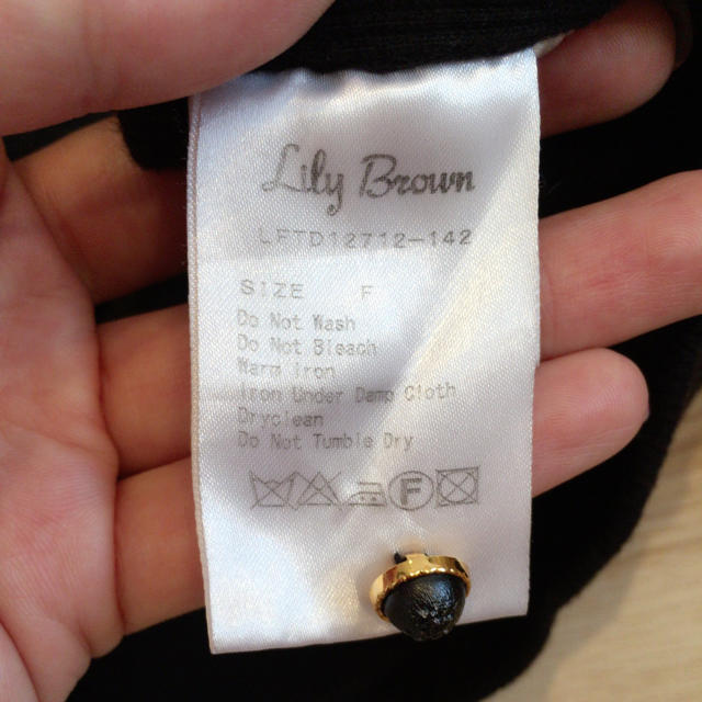 Lily Brown(リリーブラウン)のLily Brown フロントレーストップス レディースのトップス(カットソー(長袖/七分))の商品写真