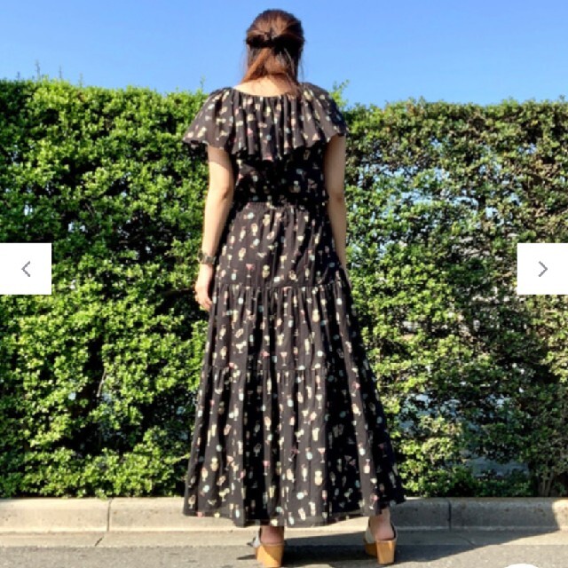 グレースコンチネンタル タイダイティアードスカート おまけ付