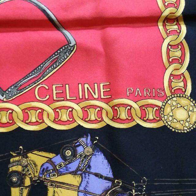 celine(セリーヌ)の255 S 超美品　CELINE　セリーヌ　スカーフ　シルク100% レディースのファッション小物(バンダナ/スカーフ)の商品写真