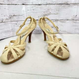 ジミーチュウ(JIMMY CHOO)の【JIMMY CHOO】最終値下げ　レザーサンダル　パンプス　35.5 (サンダル)