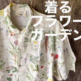 エイチアンドエム(H&M)の【H&M】NORD SURF お花総柄プリントシャツ フリー(シャツ)