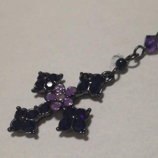 アナスイ(ANNA SUI)のアナスイ　ANNA SUI　クロス　ネックレス　チョーカー　フラワー　バタフライ(ネックレス)