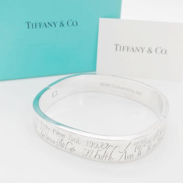 Tiffany & Co. - 極希少 美品 ティファニー ノーツ シルバー バングル