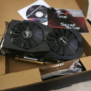 エイスース(ASUS)のASUS ROG-STRIX RX570 4G(PCパーツ)