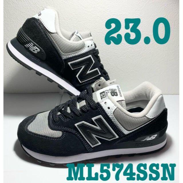 ニューバランス ML574 D SSN スニーカー 黒 New Balanceワイズ