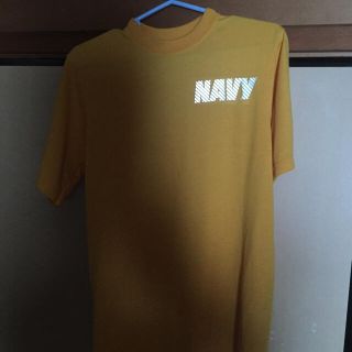 実物NAVYアメリカ海軍トレーニングTシャツXSリフレクター反射材ミリタリー (シャツ)