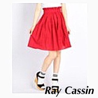 レイカズン(RayCassin)の⑅赤のタックプリーツスカート⑅(ひざ丈スカート)