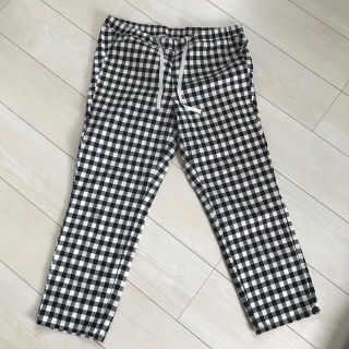 ユニクロ(UNIQLO)のユニクロ　パンツ　チェック　XL(クロップドパンツ)