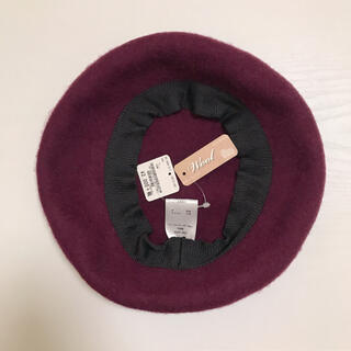 紫色のベレー帽(ハンチング/ベレー帽)