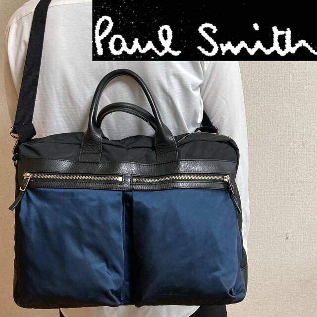 冬バーゲン☆】 ポールスミス 2way バッグ paul smith ビジネスバッグ