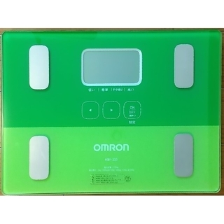 オムロン(OMRON)のオムロン 体重体組成計 HBF-223 カラダスキャン グリーン(体重計/体脂肪計)