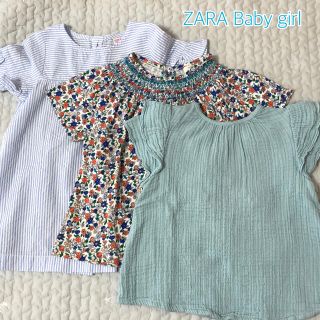 ザラキッズ(ZARA KIDS)のZARA トップス　3枚セット　女の子(Ｔシャツ)