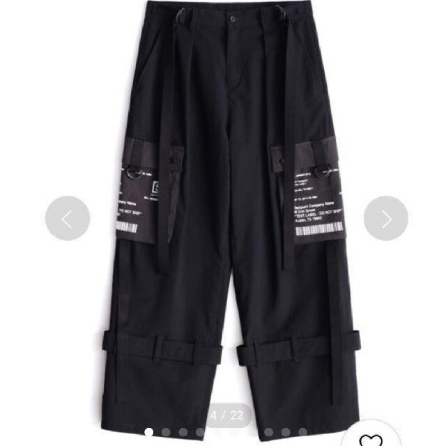 未使用SHAREEF STRIPE CARGO PANTS ¥49,500ワークパンツ/カーゴパンツ