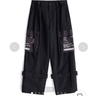 シャリーフ(SHAREEF)の未使用SHAREEF STRIPE CARGO PANTS ¥49,500(ワークパンツ/カーゴパンツ)