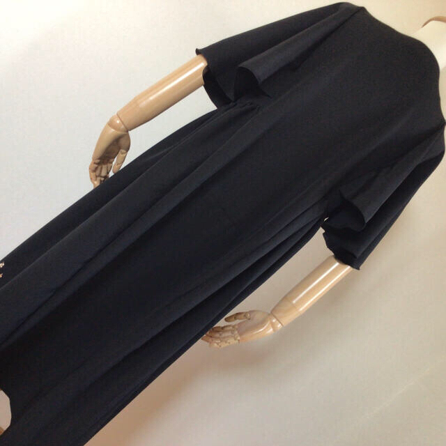 留袖　リメイク　ワンピース　ケープ袖　 レディースのフォーマル/ドレス(その他)の商品写真